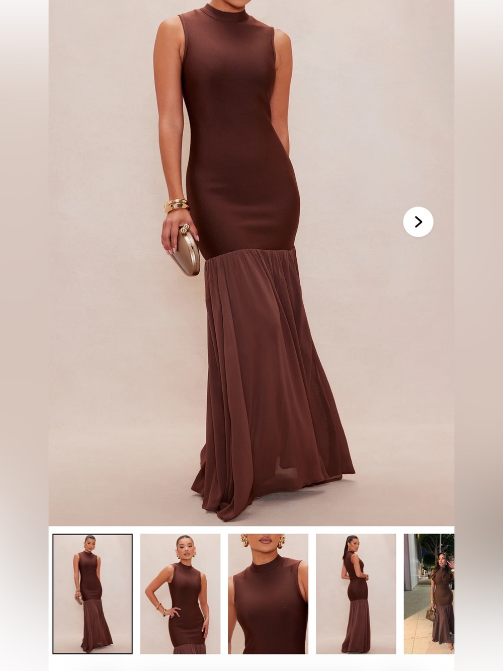 NWT Sierra Bandage Maxi Dress